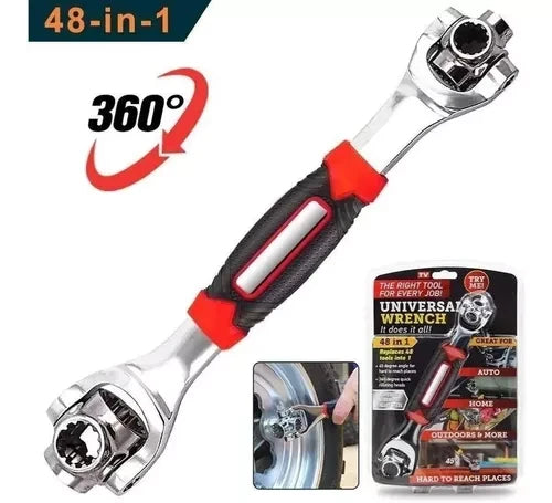 Llave Universal Multiusos 48 en 1 – Rotación 360°